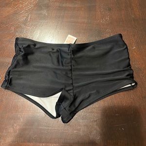 Black swim shorts